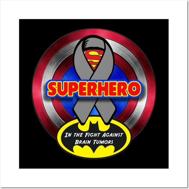 Superhero Against Brain Tumors Wall Art by Dr. Mitch Goodkin